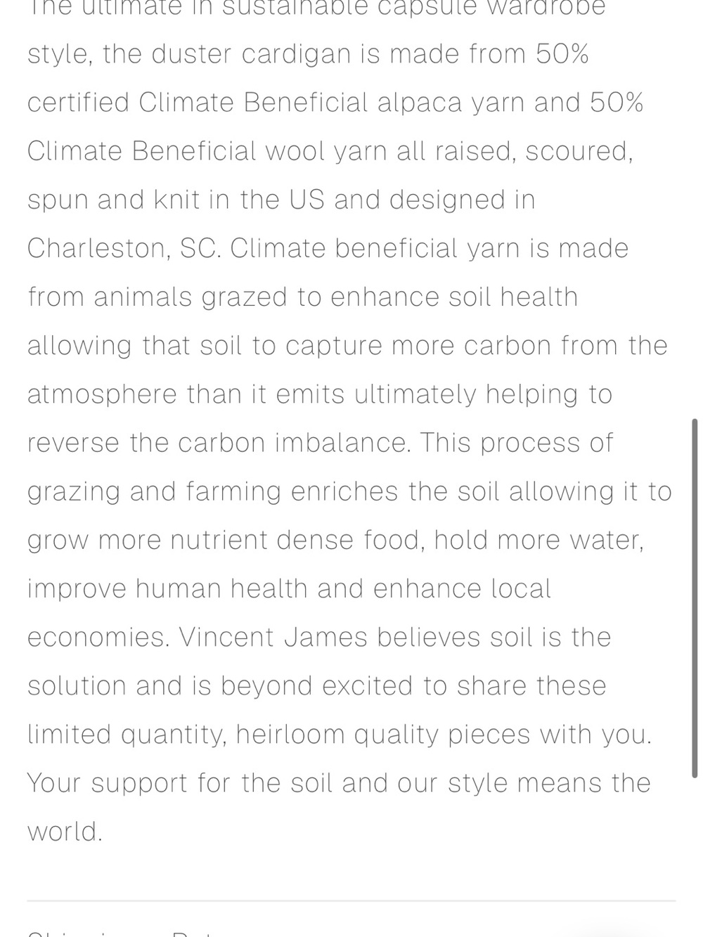 Vincent James Climate Beneficial Duster Cardigan - Brown - Picture 8 of 8